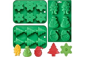 JOERSH Christmas Silicone Baking Molds for Holiday