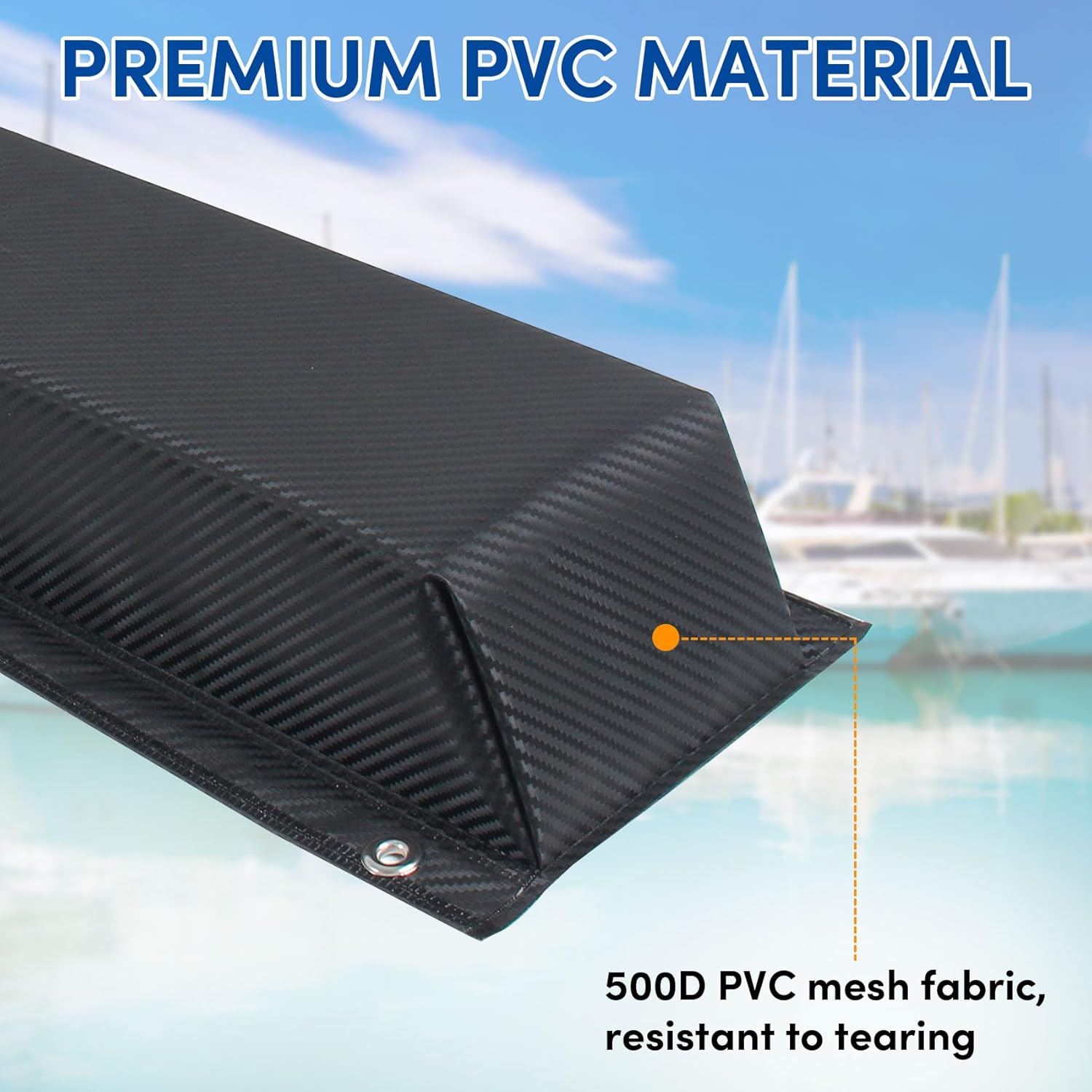 ORLANG 36"/48"/59"/72" Dock Bumpers,Dock Fenders with Stainless Steel Screws,Boat Dock Bumpers,Dock Post Bumper for Docking Edges, Piling, Vertical Poles, Horizontal Decks or Piers(Multiple Colors)