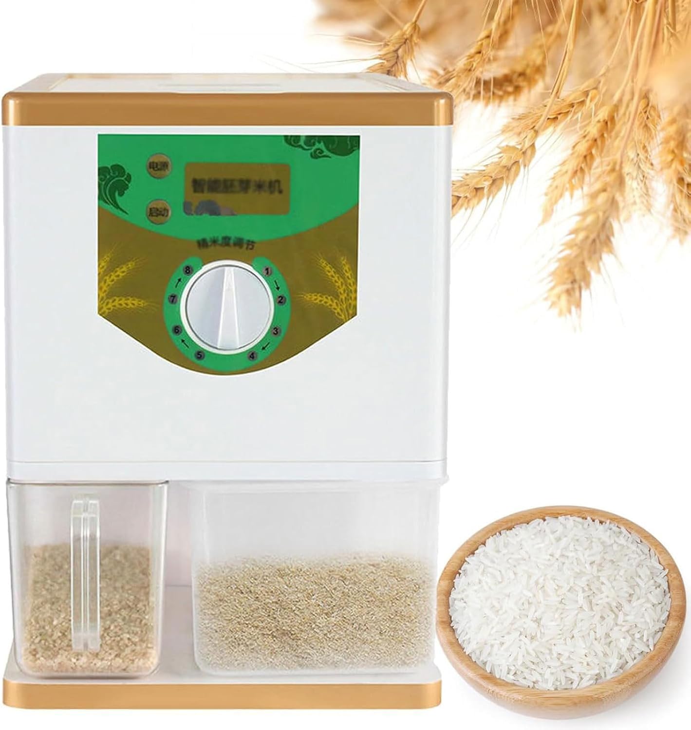 Electric Rice Milling Peeling Machine, 350W Automatic Rice Bran Separator, Rice Milling Machine, Electric Rice Thresher
