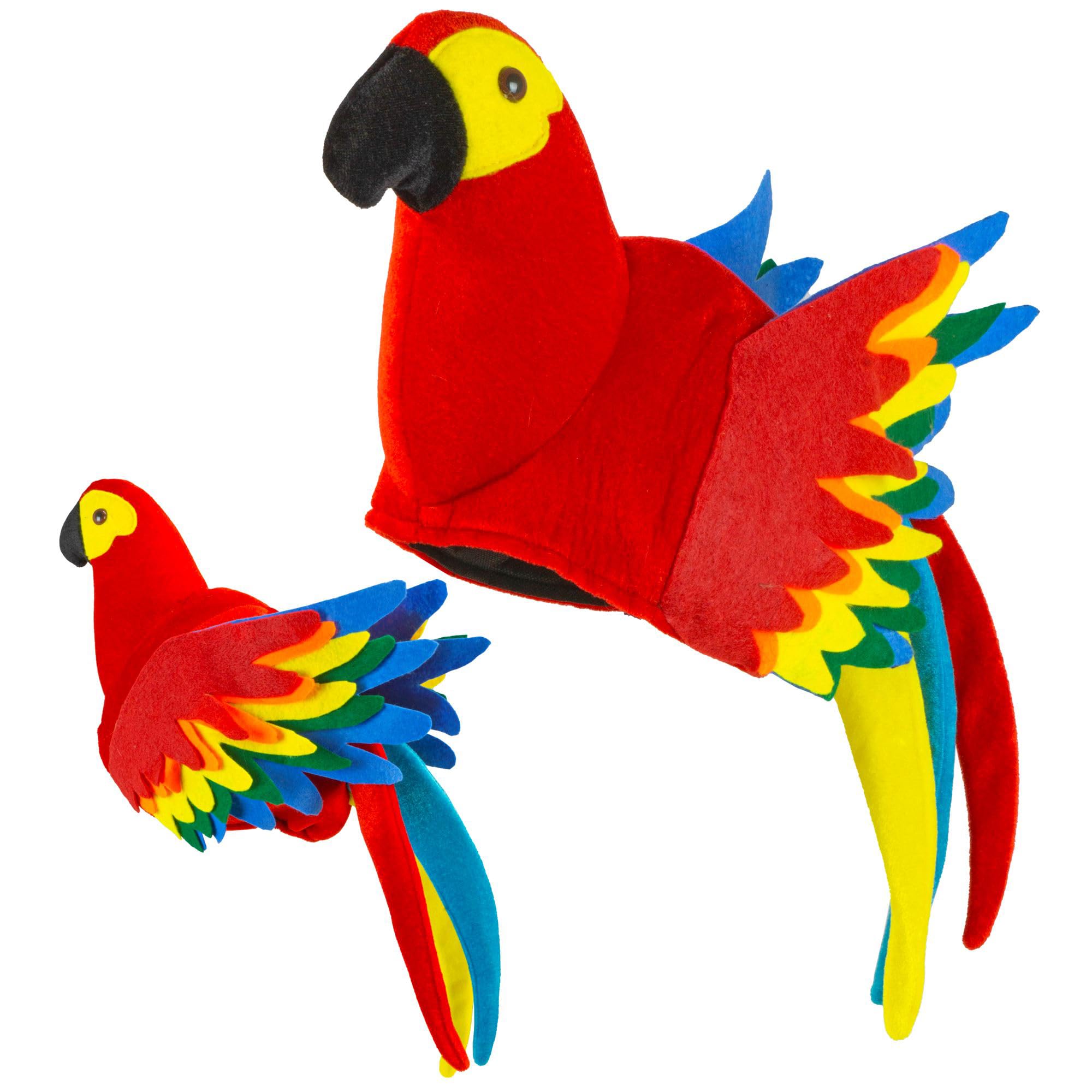 W WIDMANN MILANO Party Fashion - Hat Parrot Bird Animal Costume Headwear for Carnival