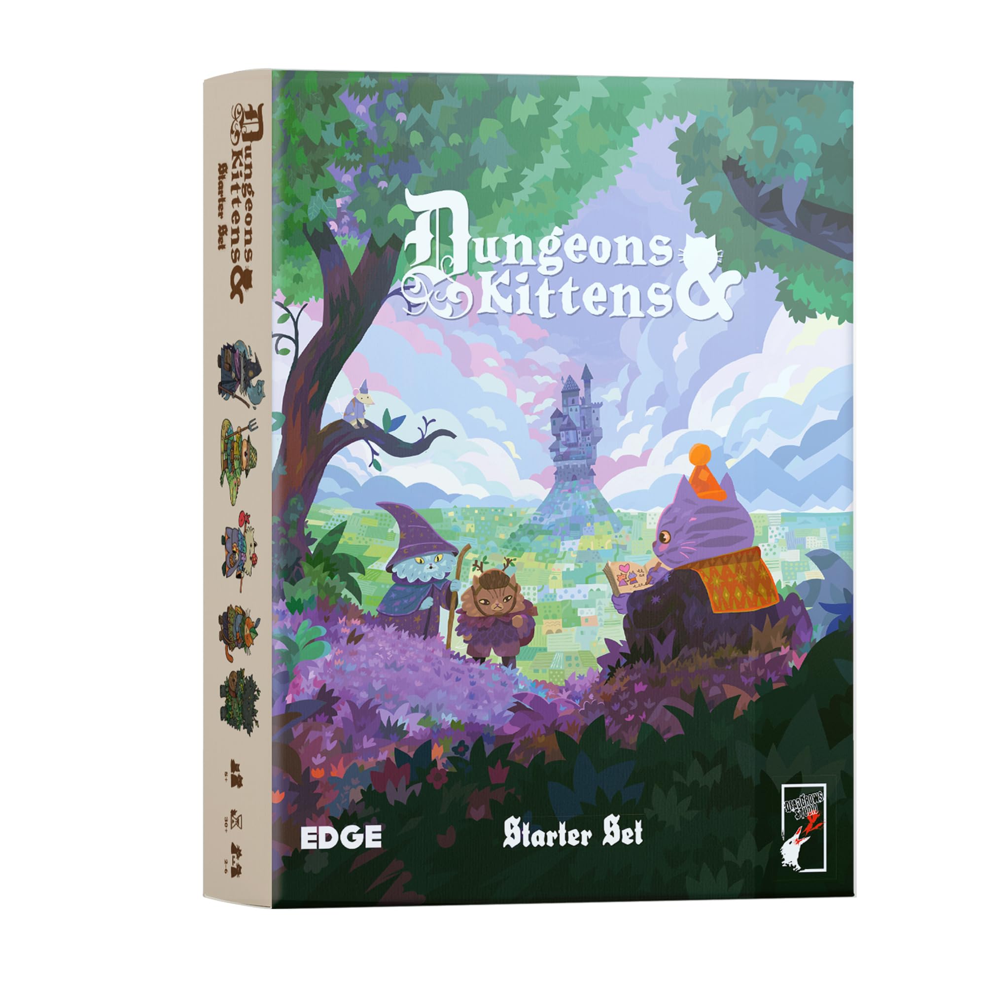 Asmodee Jeu de rôle Donjons et Chatons – Jeu de rôle Fantastique pour Animaux dans Un Monde médiéval Post-apocalyptique sain, Plaisir en Famille pour Enfants et Adultes, à partir de 8 Ans, 2 à 6