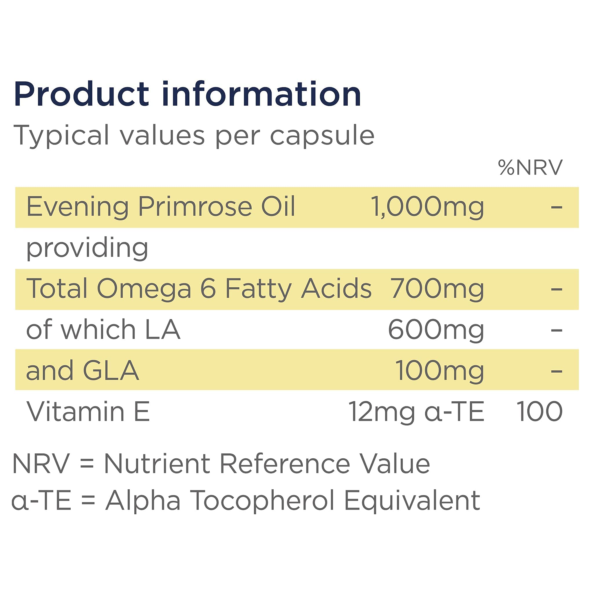 Healthspan Evening Primrose Oil 1,000mg (90 Capsules) Omega 6 Fatty