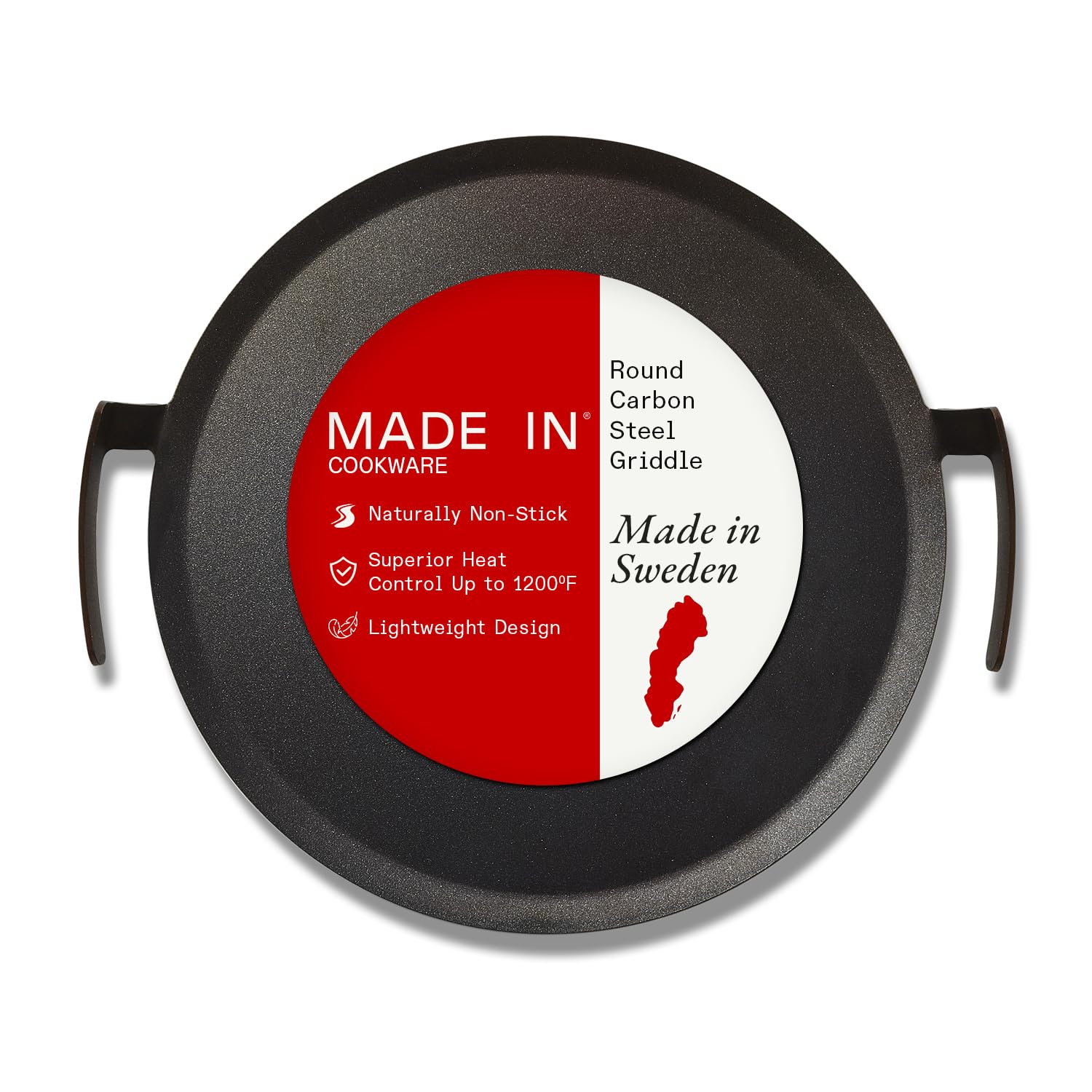 Made In 17 Round Carbon Steel Griddle