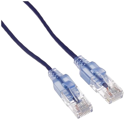 Vista 10 de Monoprice SlimRun Cat6A - Cable de conexión de red Ethernet, Blanco