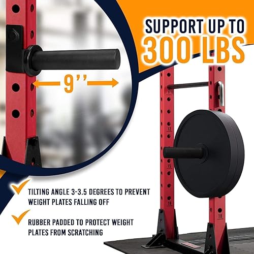 Miniatura 6 de Yes4All Ganchos y accesorios en J para rack de alimentación  Soportes de barra resistentes compatibles con racks de alimentación de 2 x 2 y 3 x 3