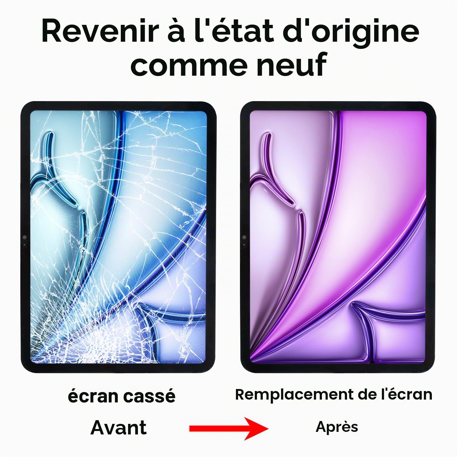 Pour iPad 10 (10e génération) 2022, écran 10,9", verre tactile de rechange pour 10e génération A2696 A2757 A2777 avec bouton Home