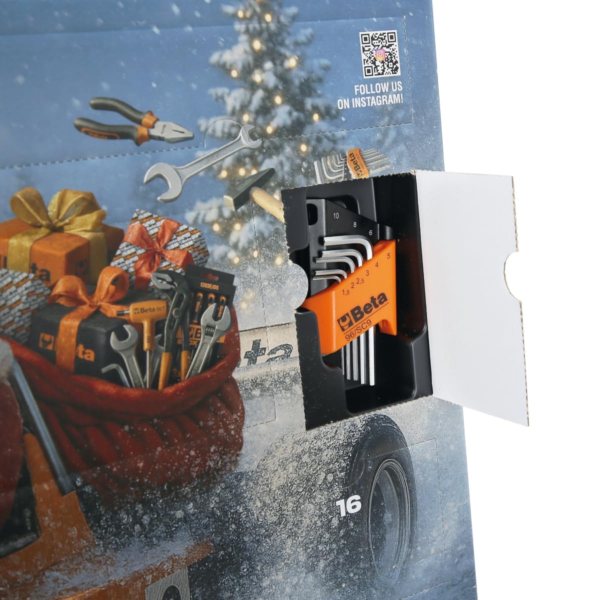 Beta 9920 CA/25-5 Adventskalender 2025 mit 24-teiligen Werkzeugsatz, Weihnachtsgeschenkidee 2025