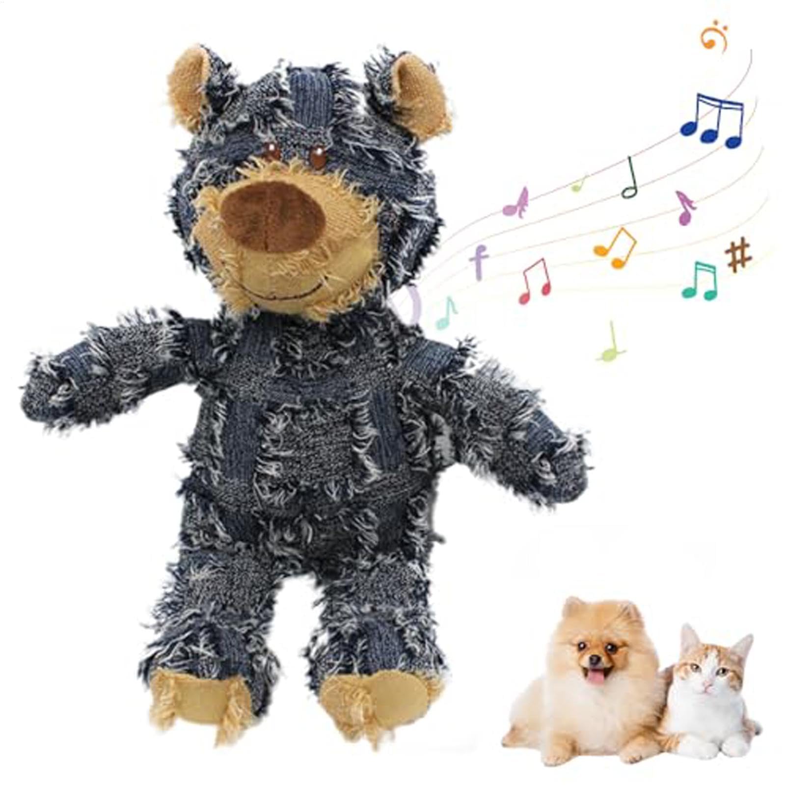 Indestructible Bear Dog Toys, Unbreaka Bear For Aggressive Chewers, Robust Bear Dog Squeak Chew Toy for Large Small Dogs, Plush Dog Toy