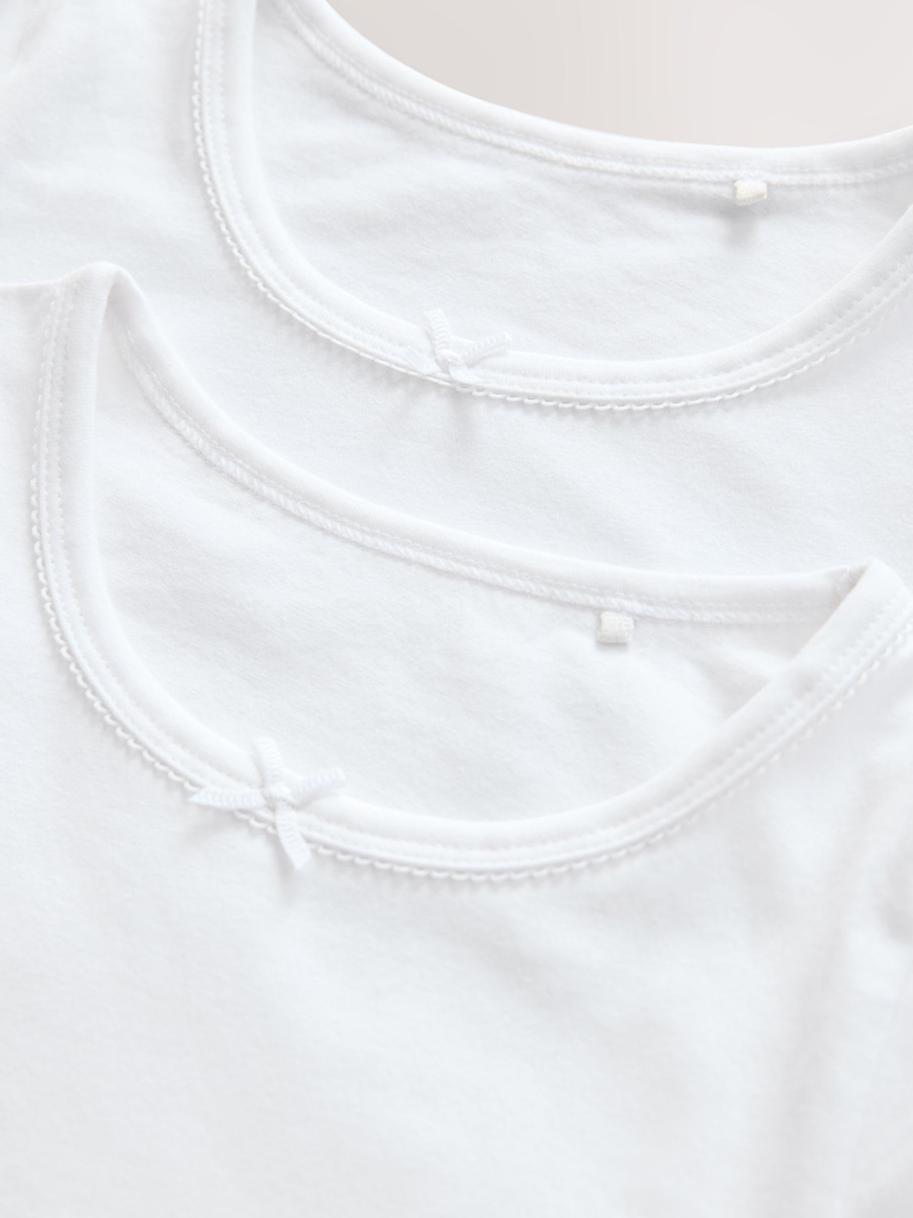 NEXT Niñas Pack de 2 camisetas de manga larga Blanco 5 Años-6 Años