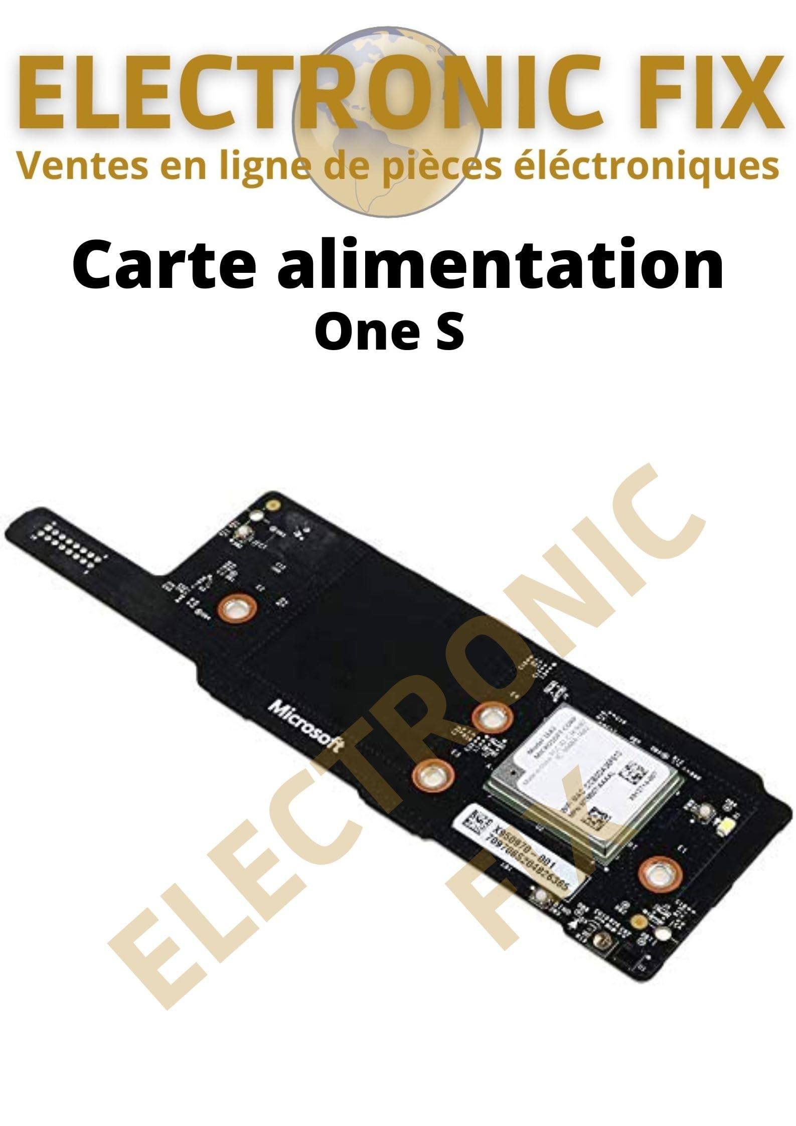 ELECTRONICFIX Carte d'alimentation marche/arrêt mise sous tension de remplacement pour Xbox One S