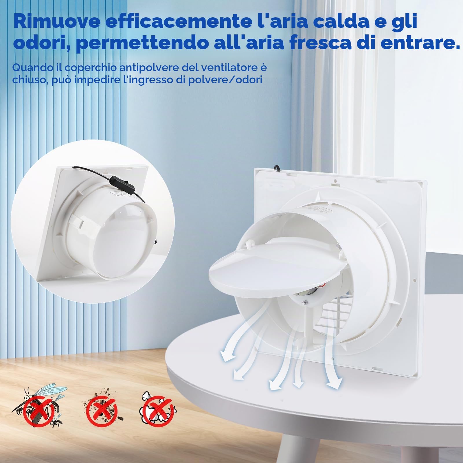 Ventilatore solare da 15 W, resistente alle intemperie, con cavo di commutazione DC, ventola solare per piccoli polli, serre, capannoni, case di animali domestici, scarico per finestre