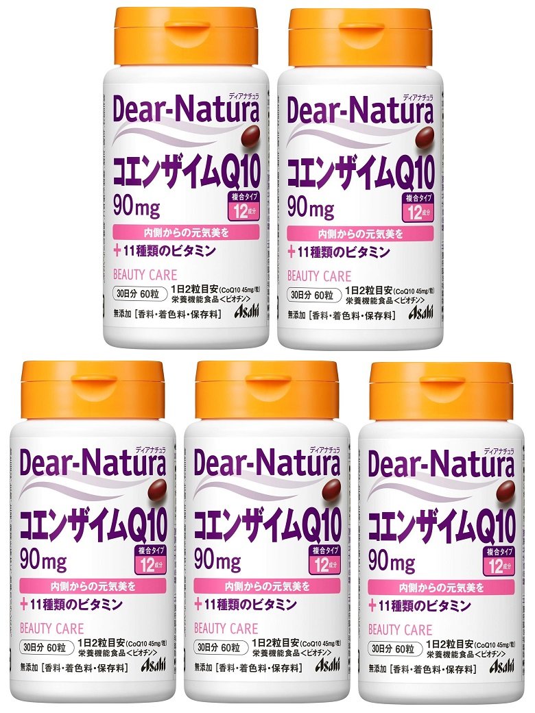 Dear Natura Coenzyme Q10, 60 Tablets x 5 Packs