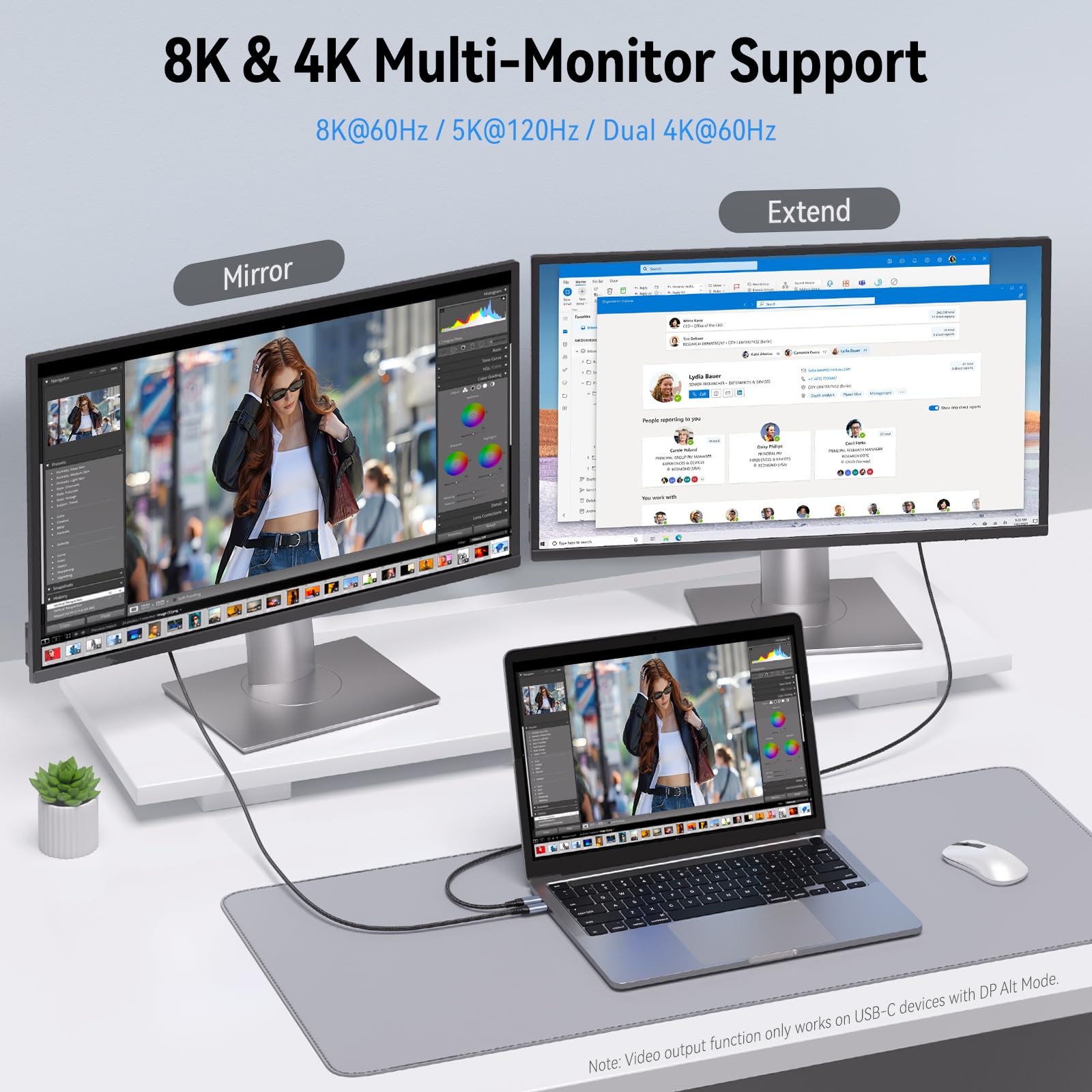 ZeroneTeck Cable USB C a C de 6 pulgadas [3 unidades de 0.5 pies], transferencia de datos de alta velocidad de 40 Gbps, carga PD de 240 W, cable de monitor 8K/4K