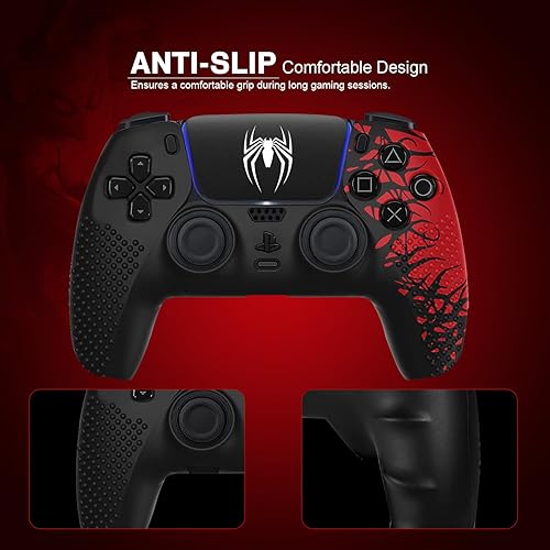 Miniatura 6 de Darno Funda de silicona antideslizante para controlador Ps5, accesorios para controlador Ps5, suave cubierta protectora para el agarre del control