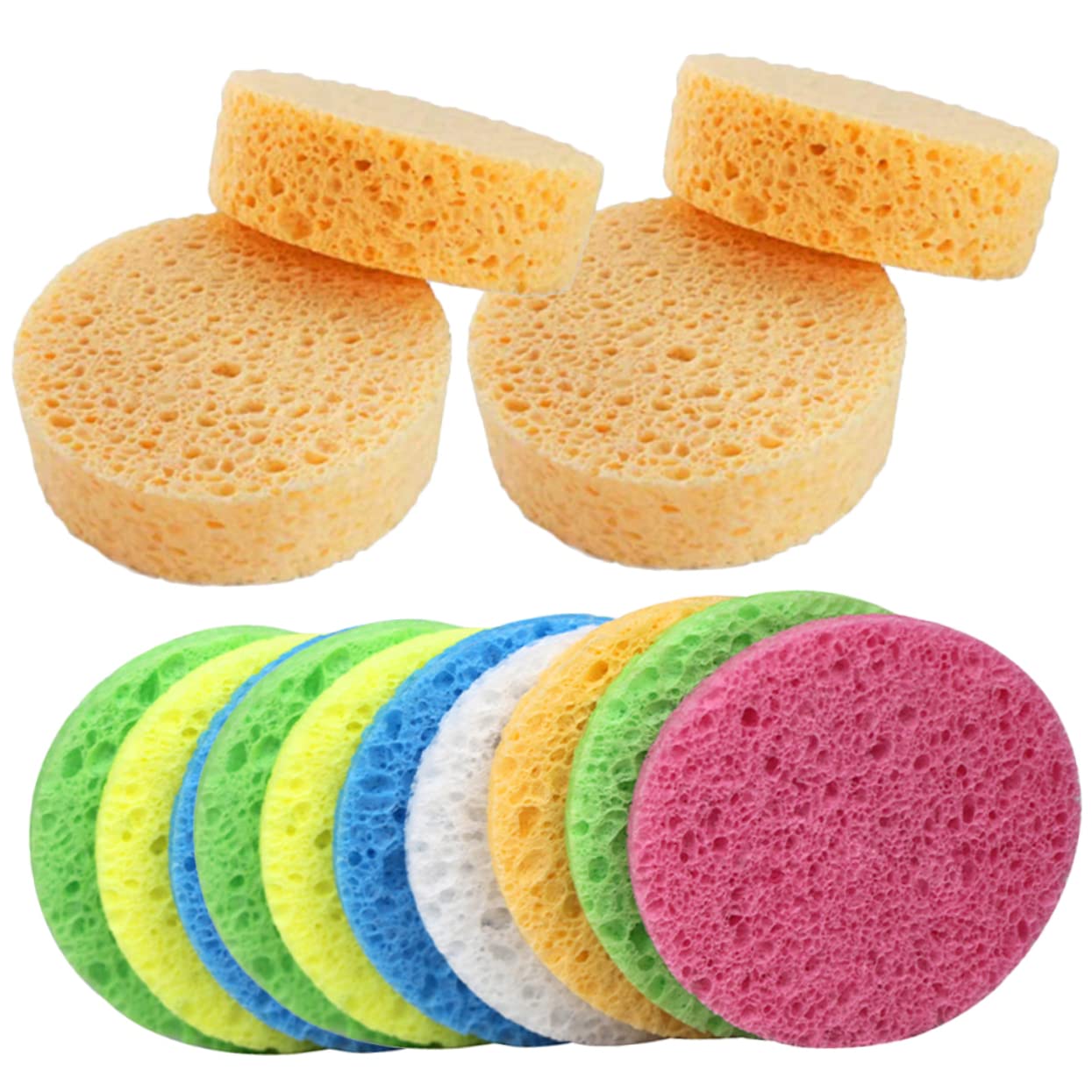 Housoutil 125 Stk Kompressionsgesichtspuff gesichtsschwamm reinigung Gesichtsschwämme Schrubber Schwamm Make-up-Schwämme Spa Stiftung Make-up-Puder Puderquaste Gesichtswäsche