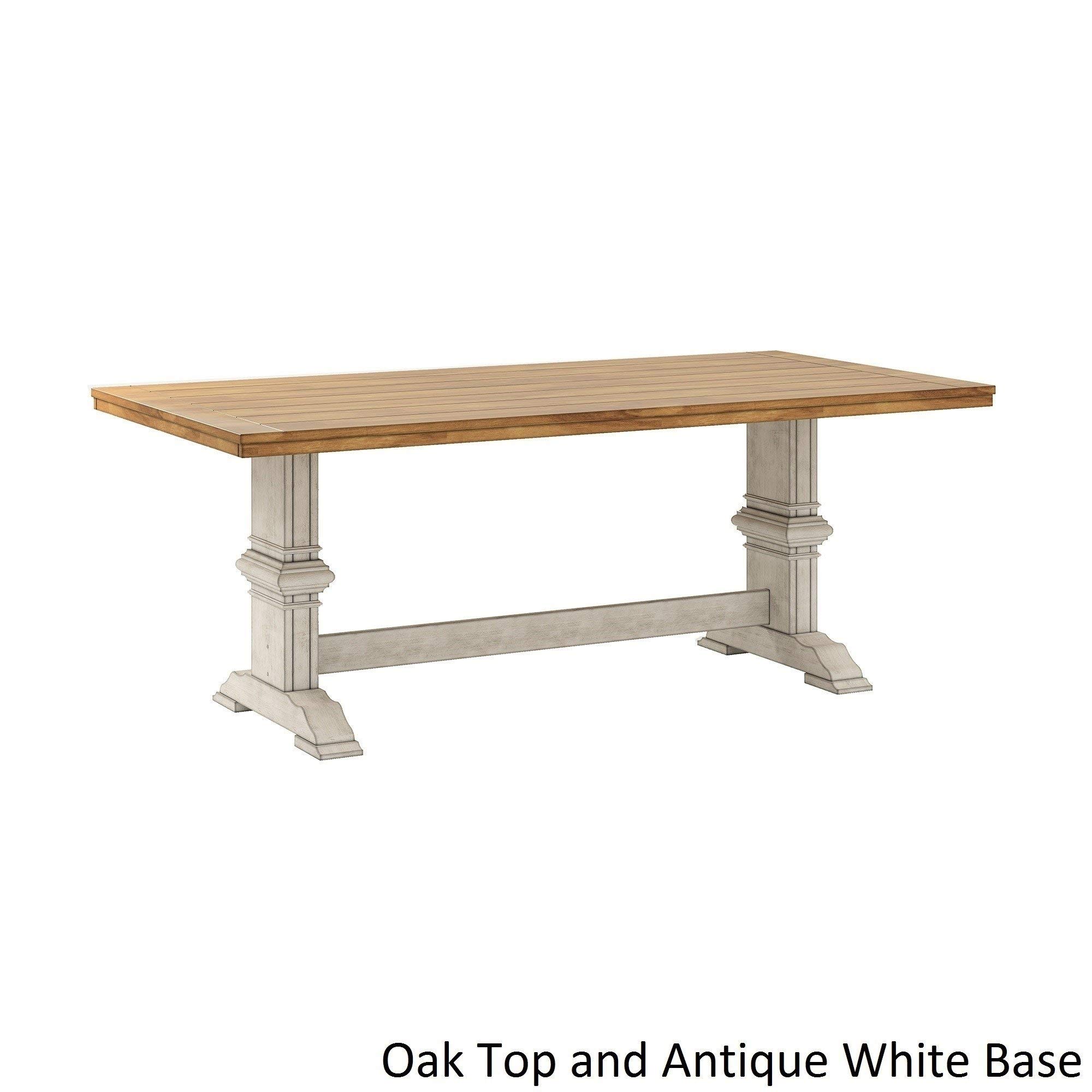 Buy Inspire Q Eleanor TwoTone Rectangular Solid Wood Top Dining Table