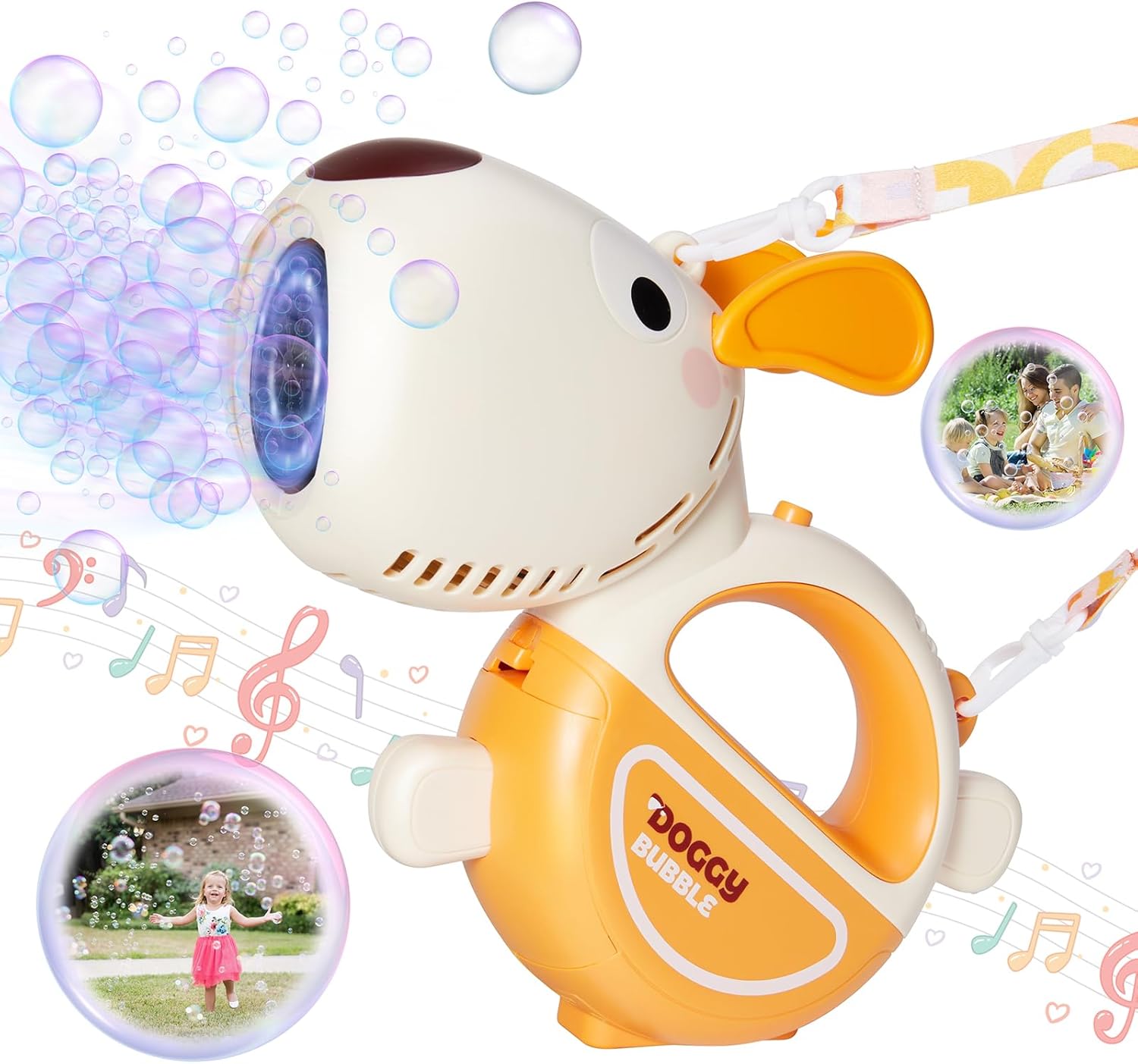 Bubble Machine Gun Toys for Toddlers, Bubble Makers for