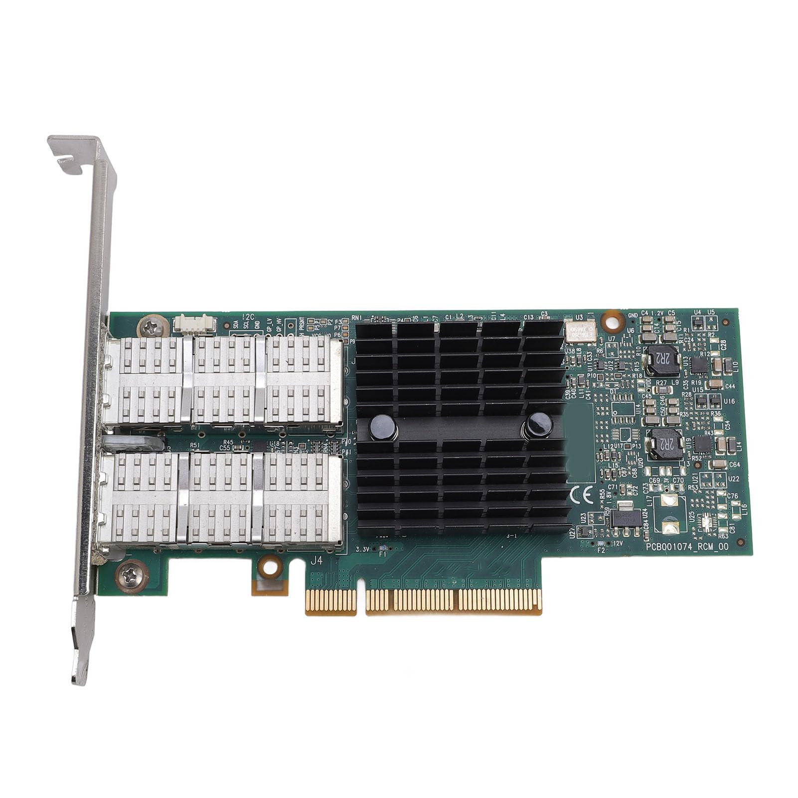 Domary Scheda Ethernet PCIe Scheda di Rete 2 Porte 80 Gbps Totali con Porte PCIe 3.0 X8 e QSFP per Workstation Server Data Center a Bassa Latenza