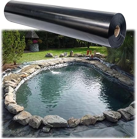 Image Flexible Fish Pond Liners, Heavy Duty Pond Film for Water Pool Waterfall Proof Ponds, Black, 0.2 mm Thick Pond Liner Protection Garden Reinforced Landscaping Membrane ( Size : 5 x 9 m/16 ft x 30 ft ) Image Flexible Fish Pond Liners, Heavy Duty Pond Film for Water Pool Waterfall Proof Ponds, Black, 0.2 mm Thick Pond Liner Protection Garden Reinforced Landscaping Membrane ( Size : 5 x 9 m/16 ft x 30 ft )