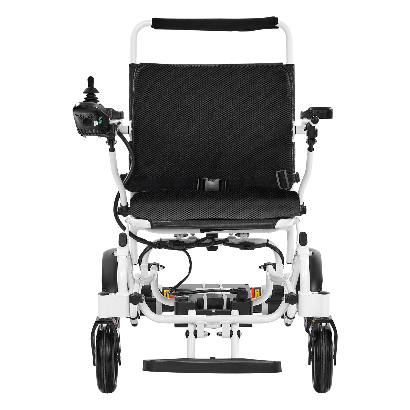 VEVOR Silla de Ruedas Eléctrica para Adultos Capacidad de 136 kg Plegable Ligera Motorizada Autonomía de 21 km Asiento de 53 cm Todoterreno Portátil para Personas Mayores, Discapacitadas