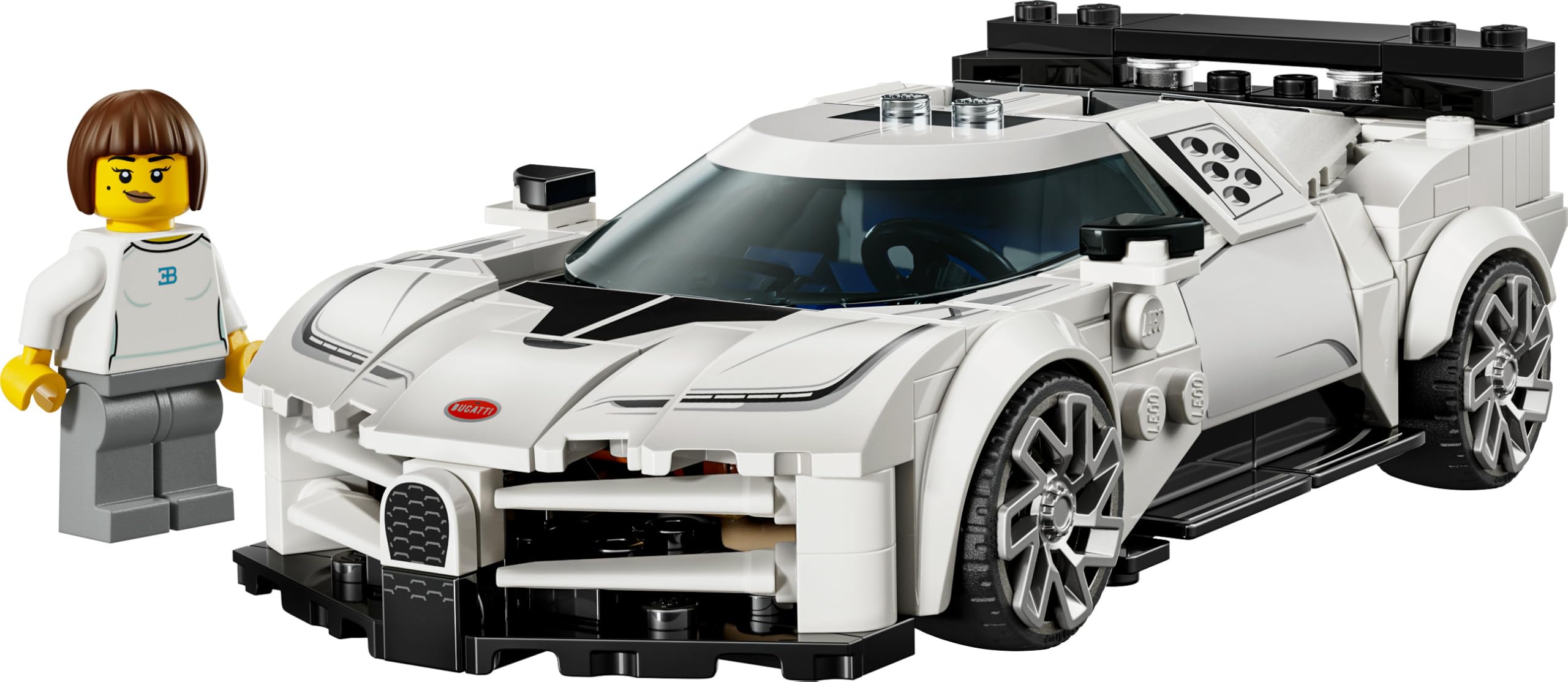 LEGO Speed Champions Hypercar Bugatti Centodieci - Jouet Voiture de Sport - Maquette à Construire avec Minifigurine de Pilote - Idée de Cadeau d'anniversaire pour Garçon dès 9 Ans 77240