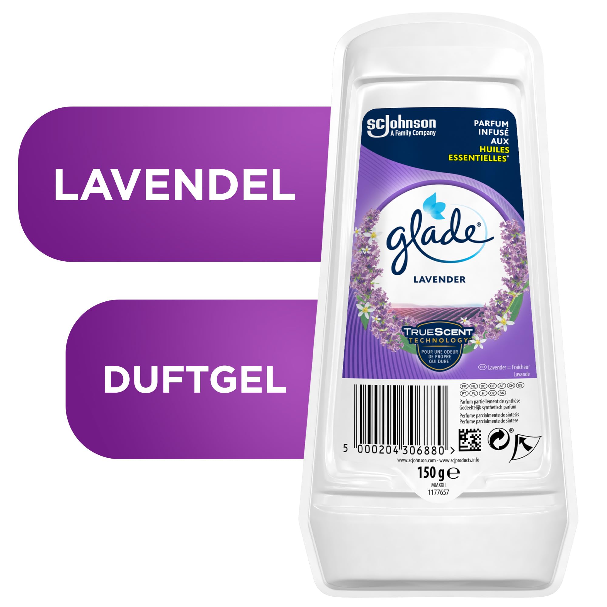 Glade Gel Lufterfrischer Lavende, 8er pack Drogerie & Körperpflege