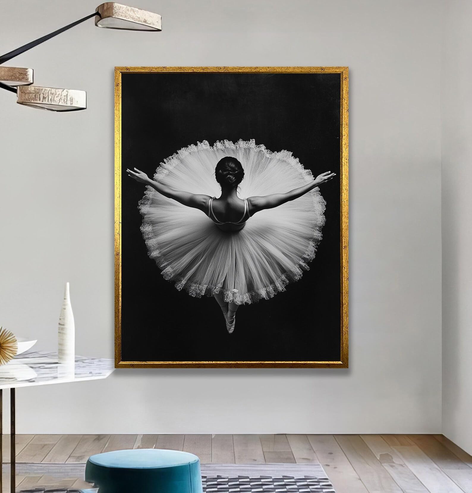 Décoration d'intérieur minimaliste avec affiche ballerine 30x40 cm - 8