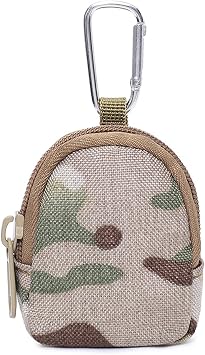 Coin Purse with Clip, Small Change Pouch Keychain | Compact coin pouch, Clip on keys or bag, For coins cards, Durable, Lightweight