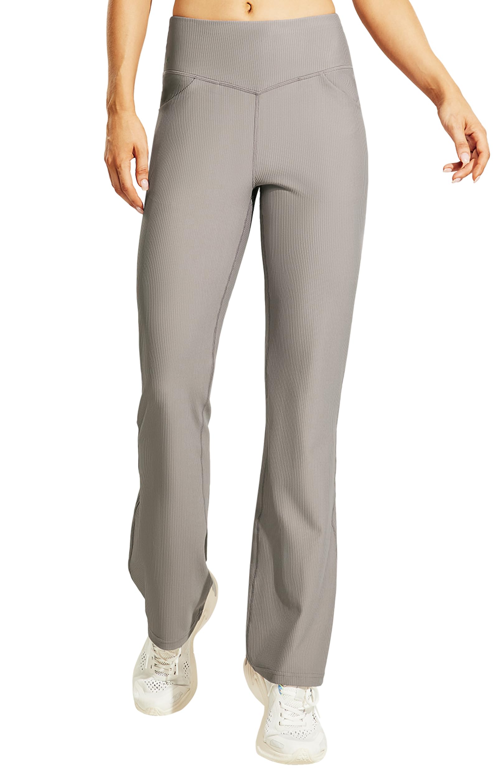 Yoga broek voor vrouwen: Perfecte tummy control en comfort - L - Black(2 Side & Back Pockets