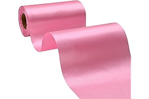 6 Inch Wide Pink Satin Ribbon - Ultimate Event Adornment for Special Occasions
