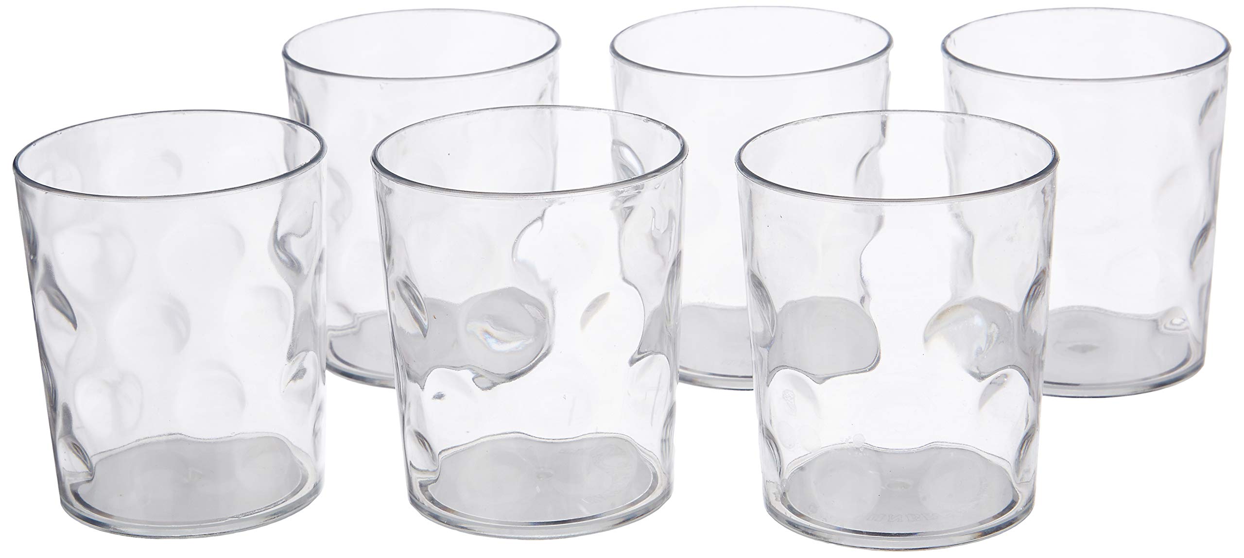 Amazon Brand - Solimo Plastic Tumblers Set (6 pieces, Diamond pattern, 400 ml) (B07PB972CW) Amazon Price History, Amazon Price Tracker