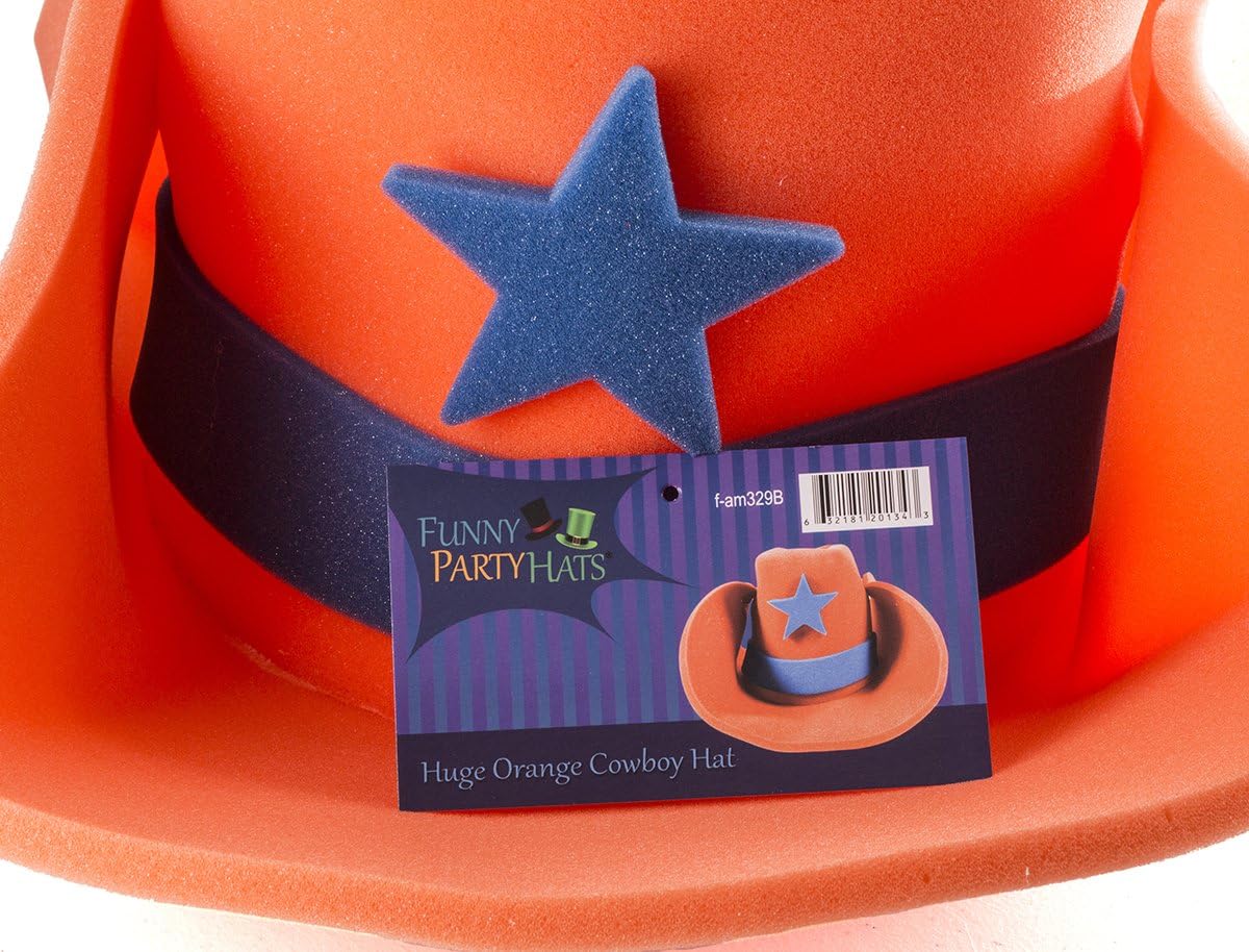 Oversize Foam Cowboy Hat - Funny Party Costume Accessory - Image 6