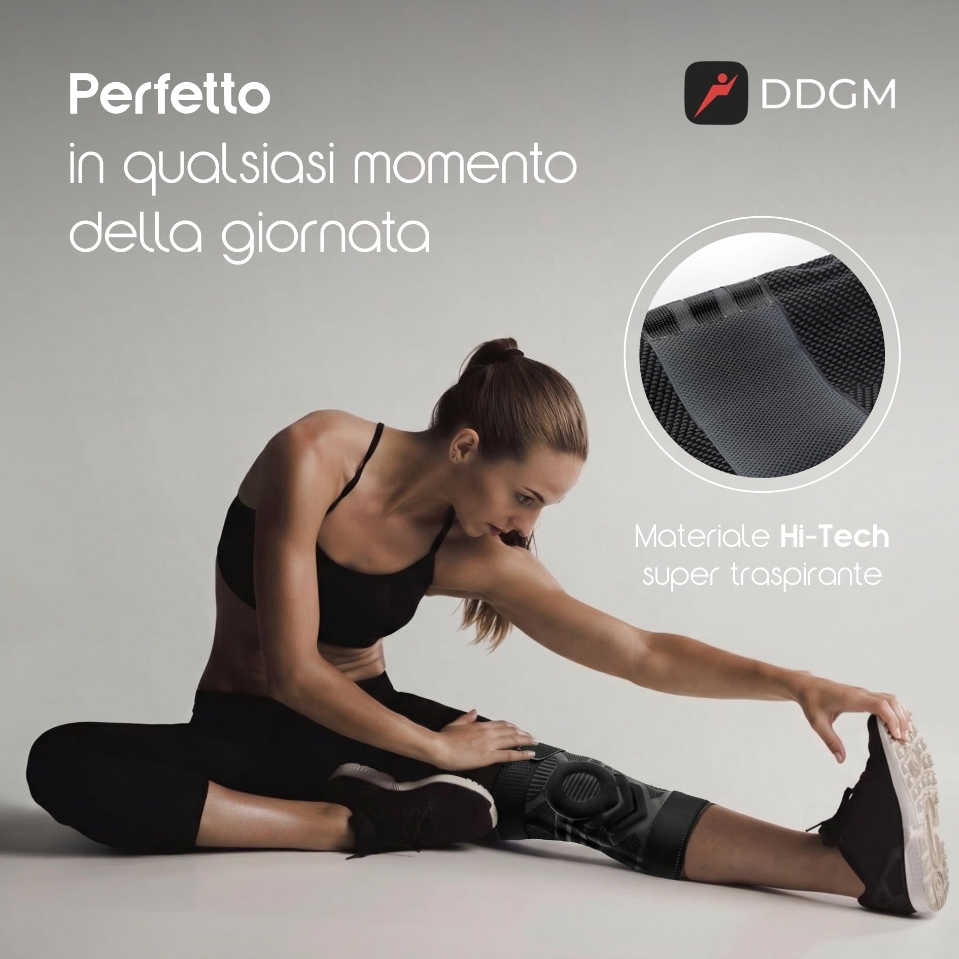 Ginocchiera Ortopedica Stabilizzante a Compressione Alta Qualità Tutore Ginocchio Con Gel Pad Rotuleo e Stecche Ginocchiera Sportiva per Artrosi e Menisco Fascia Elastica Ginocchio Size Small