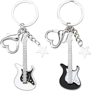 Amazon.co.jp: [ロッテラッカ] キーホルダー ギター2個セット