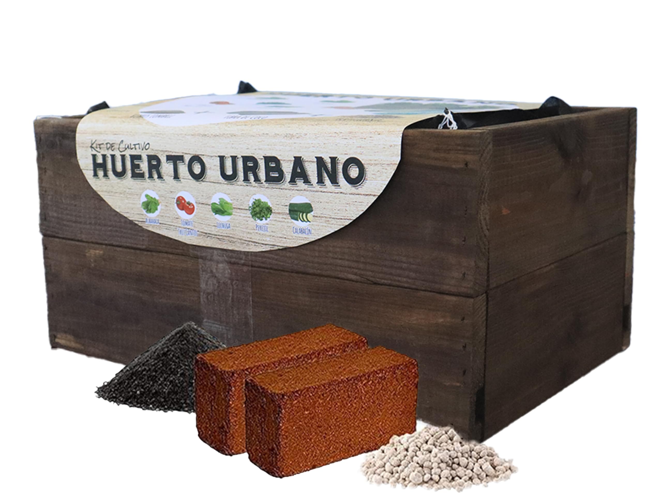 Mini Huerto de Interior para Plantas Semillas Hortalizas y Aromáticas, Kit de Cultivo Completo Huerto Urbano Ecológico en Casa Jardín Terraza Regalo Original