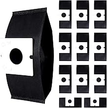 12 Pieces Mitsubishi Vacuum Cleaner Bags MP-9A Charcoal Deodorizing Paper Bags, MP-9, MP-2, MP-3, MP-5, MP-7, MP-9, MP-3A, MP-7A, High Performance Replacement Paper Bags for Horizontal Vacuum Cleaners