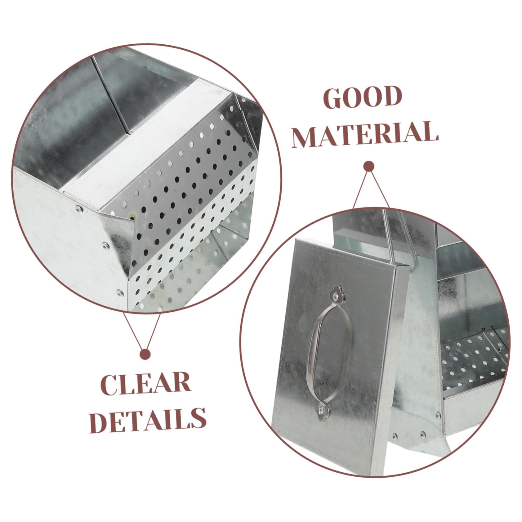 Metal Hay Feeder per Piccoli Animali con Magnetico e Gancio Dispenser in Metallo per Conigli Furetti Galline e Anatre Accessorio per Gabbie e Pollai