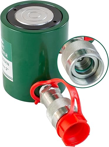 UTZIKO Cilindro hidráulico de 50 toneladas Ram de acción simple de 2 pulgadas de carrera 5T cilindro hidráulico Jack de elevación Ram Cilindros de