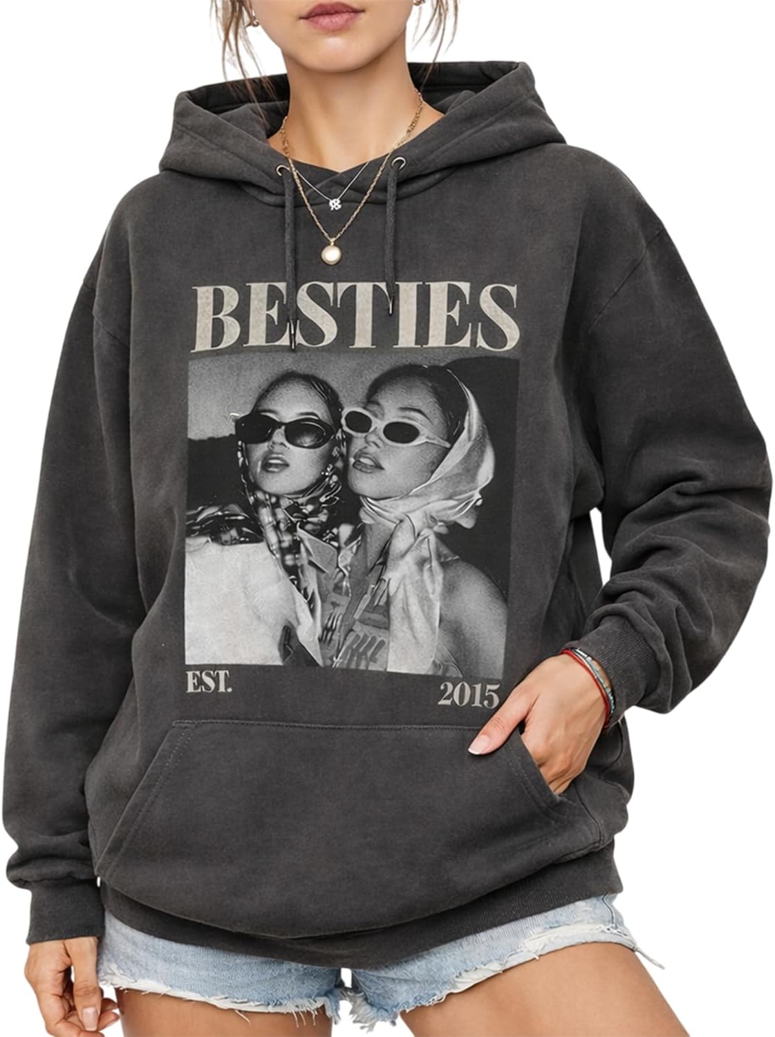 GODMERCH Custom Sister and Besties Shirt, Personalized Shirt for Best Friends, BFF Gifts, Bestie Birthday