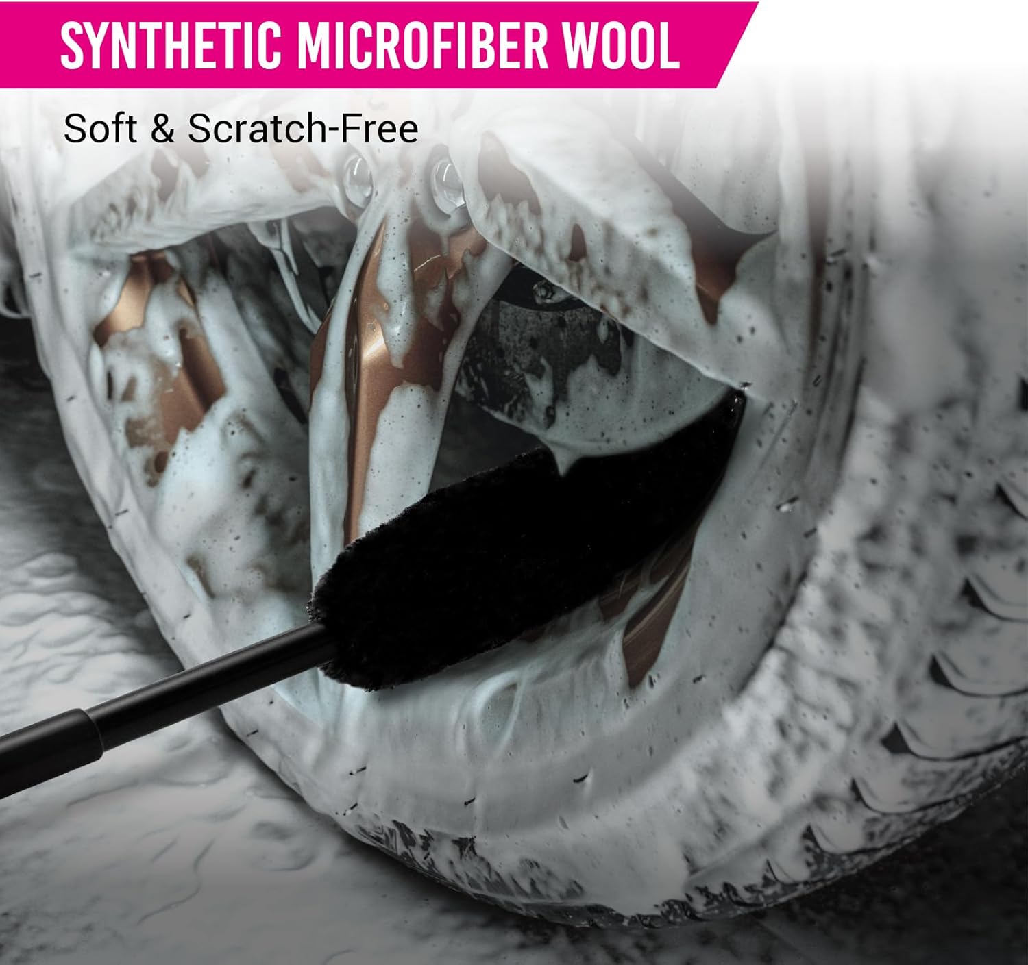 H.O.W AUTO DETAILING & CARE H.O.W SHINE SERIES Bug & Tar Remover & 3pcs Car Wheel Rim Tire Brushes