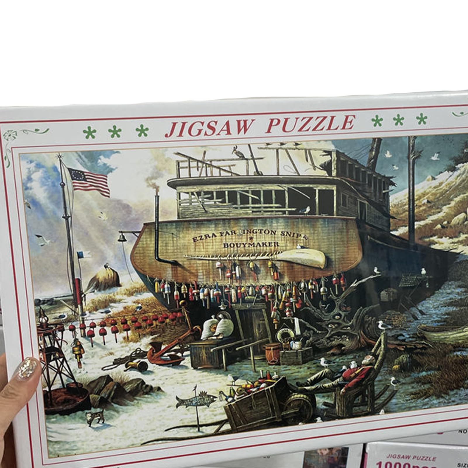Tuzsocr Jigsaw Puzzles 1000 Pieces for Adults,Family Activity Jigsaw Puzzles Educational Games,for Adults & Kids Age 12 Years Up (Pirate Ship)