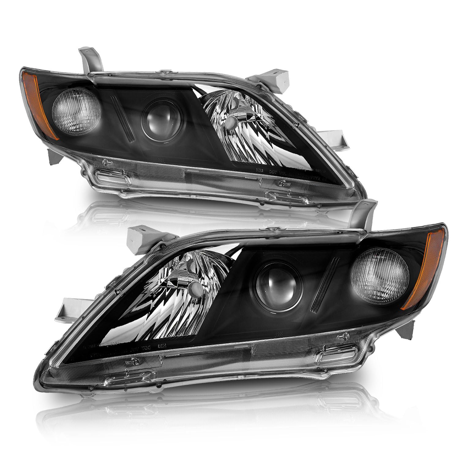 WEELMOTO Anti-Fogging Headlights for 2007-2009 Toyota Camry Headlights Assembly for 2007 2008 2009 Camry Replacement Automotive Headlamp
