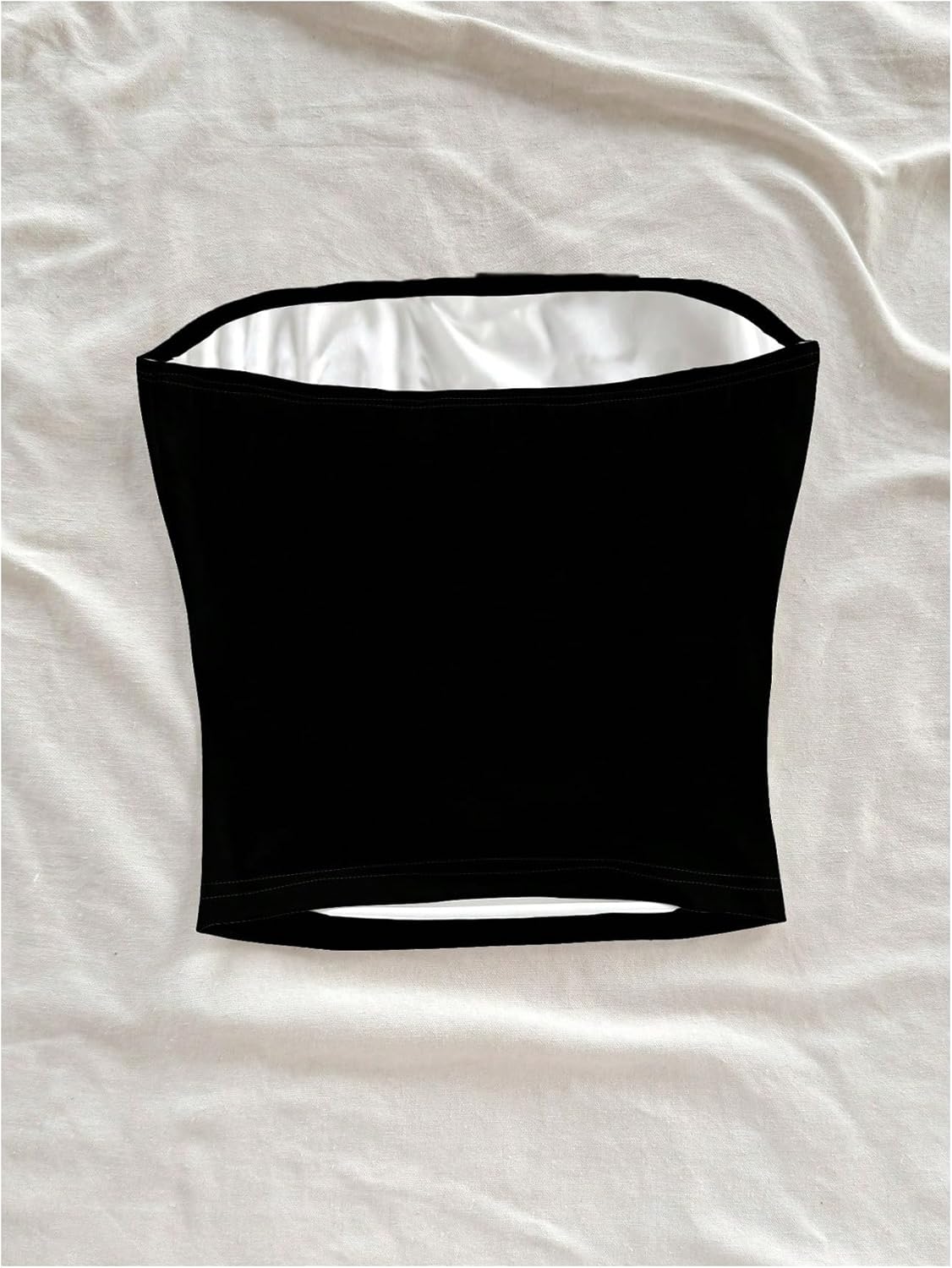 Women's Y2K Floral Tube Top Sleeveless Crop Strapless Tops Slim Fit Hibiscus Bandeau Top - Image 4