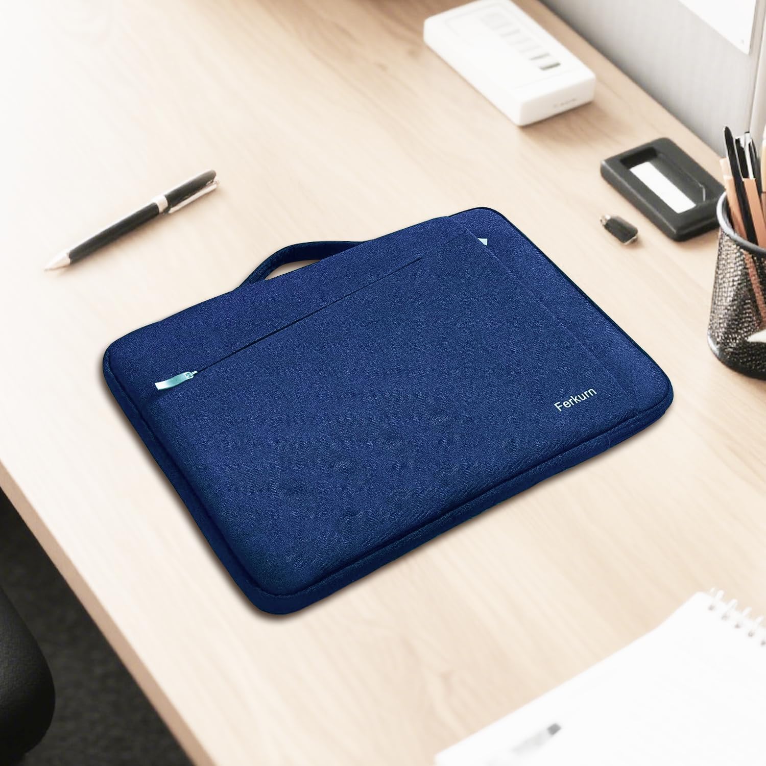 Ferkurn Laptop Case Sleeve for Men Women Chromebook Case Compatible with MacBook Air/Pro Lenovo Surface HP Dell ASUS Acer, 15.6 inch, Blue 15.6 inch Blue image 2 of 7 B08CF2QJYW