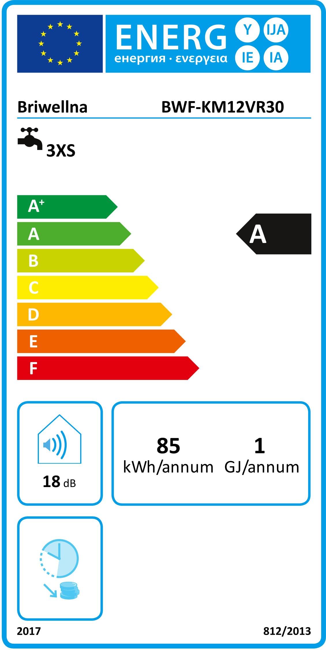 Briwellna Stainless Hot Water Kitchen Tap with Digital Display, Hot