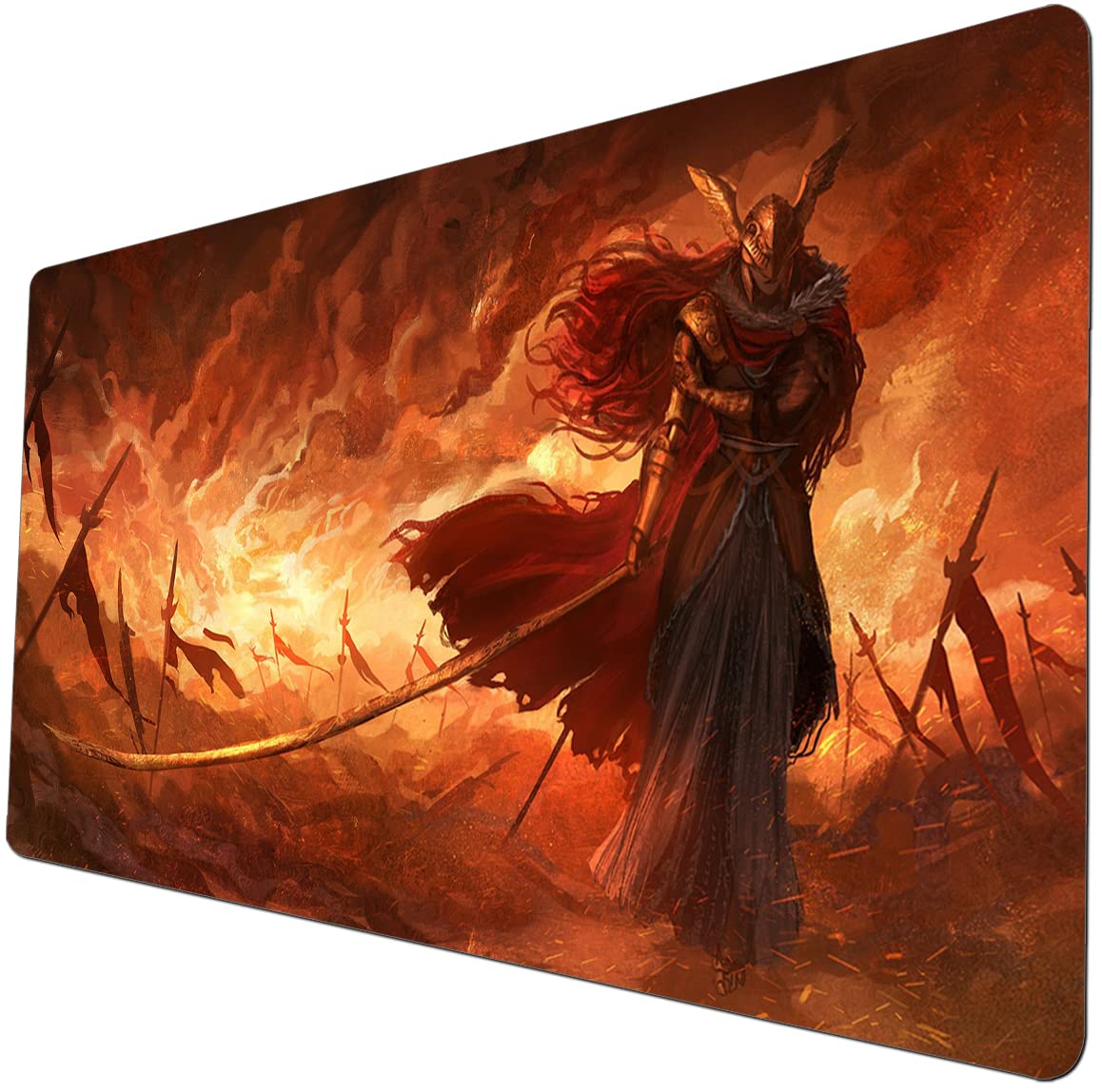 TCG Playmat 14" x 24"for Board Game Play Mat Accessories Battle Game(Dragon Epic)(YC085)