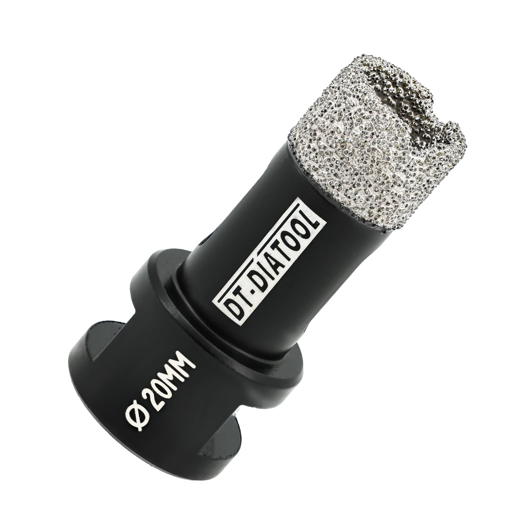 Dt-Diatool Black Diamond Drill Bit 20Mm Hole Saw For Dry Drilling Tile Porcelain Marble Ceramic Granite