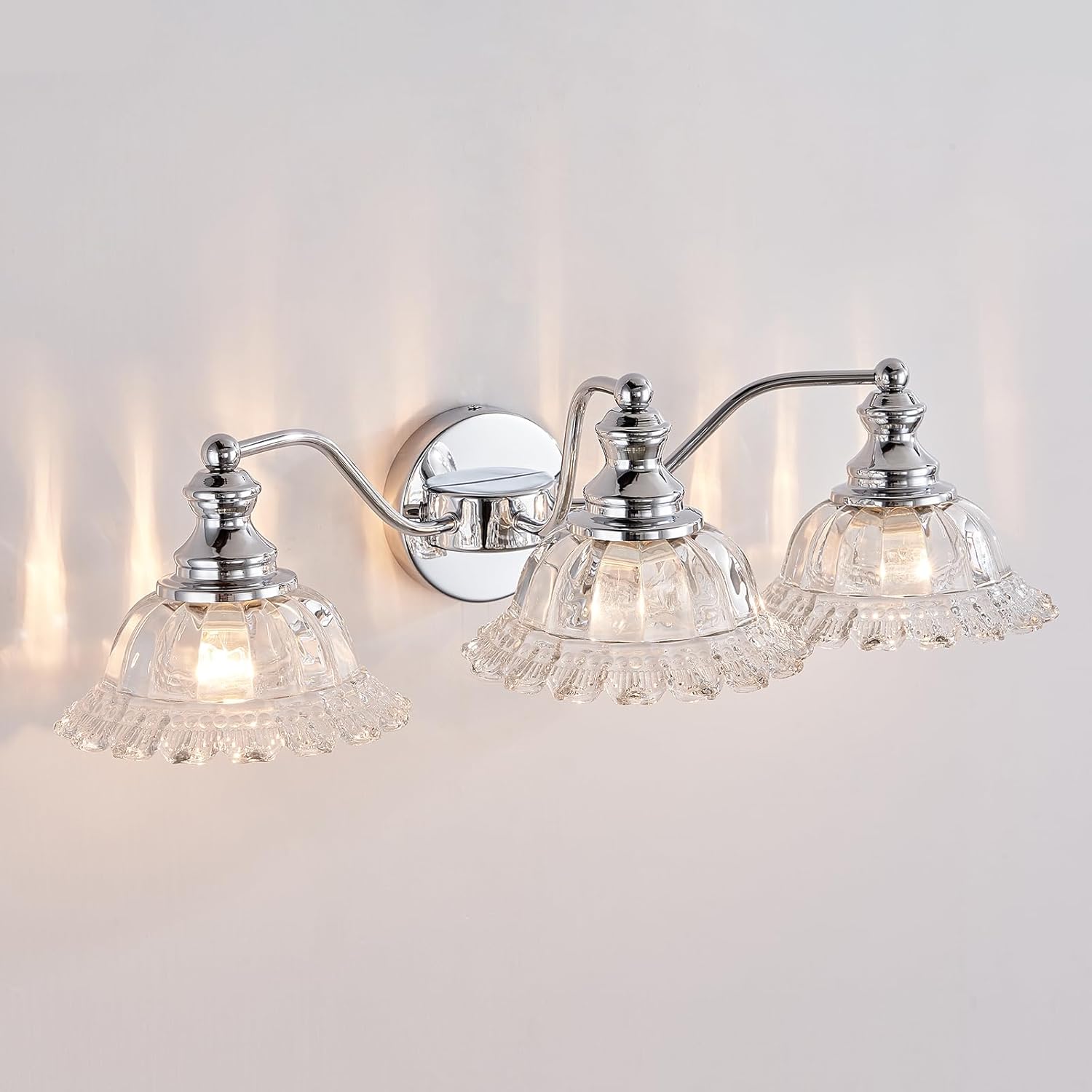 Chrome Vanity Light 3 Light Bathroom Lights Vanity Lights for Bathroom Bathroom Light Fixtures Chrome 3 Light