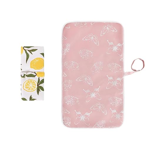 Cambiador plegable para bebé, paquete de 2, cambiador de pañales, impermeable, tapete de viaje para pañales, almohadilla para orinario infantil, kit