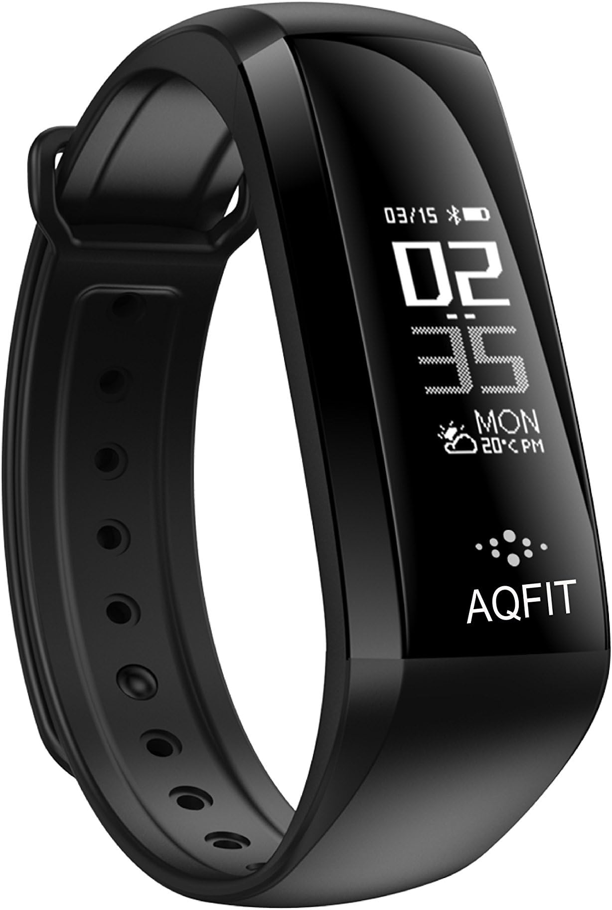 AQFIT Activity/Fitness Tracker with Blood Pressure, Blood Oxygen and Heart Rate Monitor with Pedometer & IP67 for Android and iOS